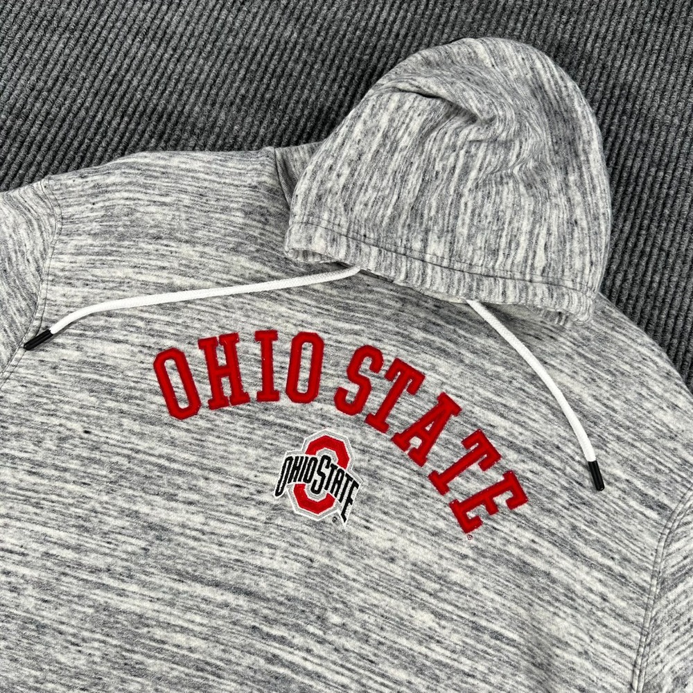 Ohio State Buckeyes Hoodie Sweatshirt Mens Large Gray Long Sleeve Champion NCAA